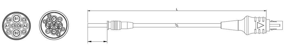 Medical Wire harness Product size